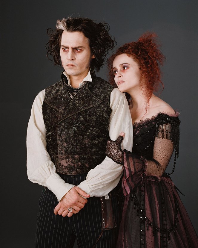 Sweeney Todd - A Fleet Street démoni borbélya - Promóció fotók - Johnny Depp, Helena Bonham Carter