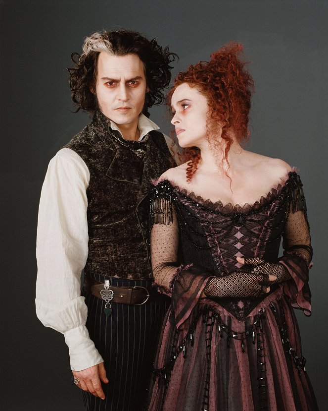 Sweeney Todd - Der teuflische Barbier aus der Fleet Street - Werbefoto - Johnny Depp, Helena Bonham Carter