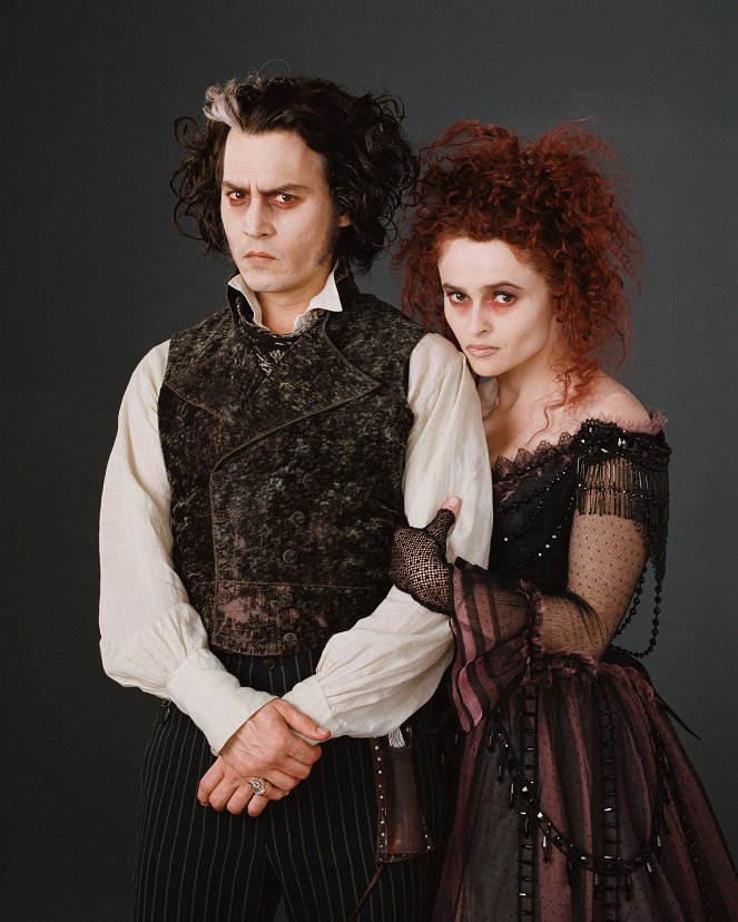 Sweeney Todd - A Fleet Street démoni borbélya - Promóció fotók - Johnny Depp, Helena Bonham Carter