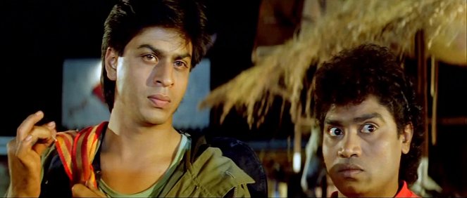 Karan Arjun - Z filmu - Shahrukh Khan, Johnny Lever