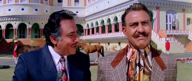 Karan und Arjun - Filmfotos - Ranjeet, Amrish Puri