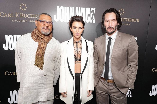 John Wick: Chapter 2 - Events - Laurence Fishburne, Ruby Rose, Keanu Reeves