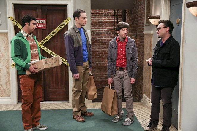 The Big Bang Theory - Der Emotionen-Detektor - Filmfotos - Kunal Nayyar, Jim Parsons, Simon Helberg, Johnny Galecki