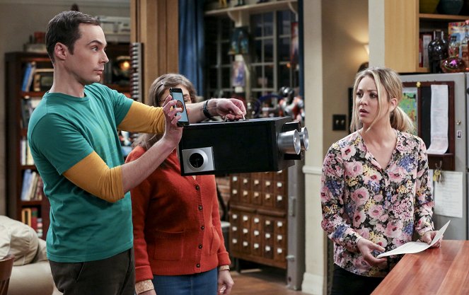 The Big Bang Theory - Season 10 - Der Emotionen-Detektor - Filmfotos - Jim Parsons, Kaley Cuoco