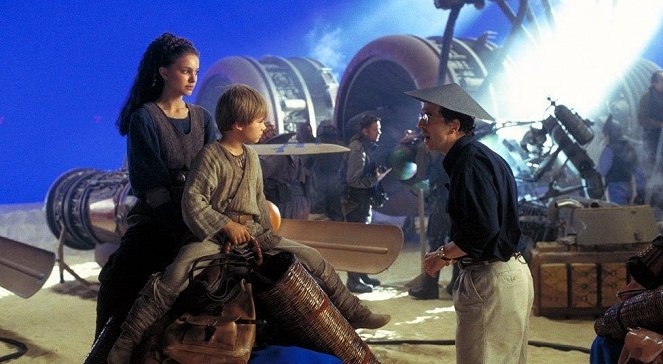 Star Wars: Episodi I: Pimeä uhka - Kuvat kuvauksista - Natalie Portman, Jake Lloyd