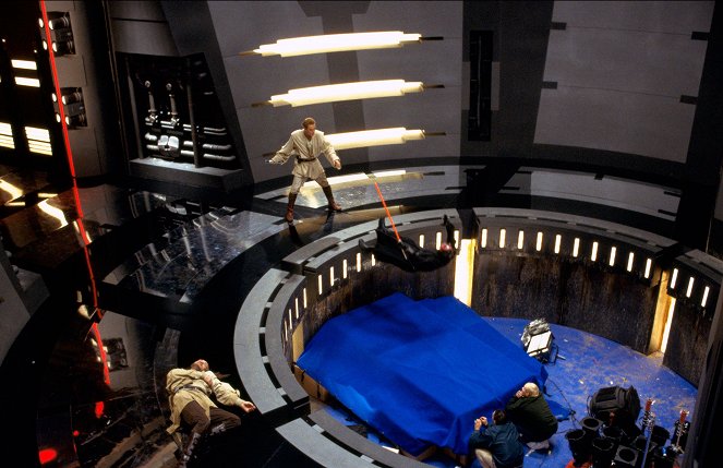 Star Wars: Baljós árnyak - Forgatási fotók - Liam Neeson, Ewan McGregor