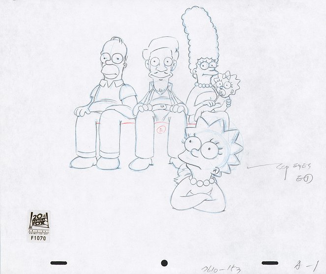 Simpsonowie - Homer i Apu - Grafika koncepcyjna