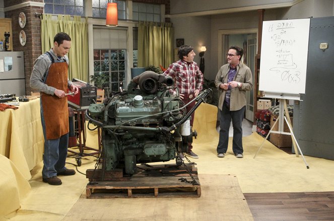 The Big Bang Theory - Season 10 - The Locomotion Reverberation - Van film - Jim Parsons, Simon Helberg, Johnny Galecki