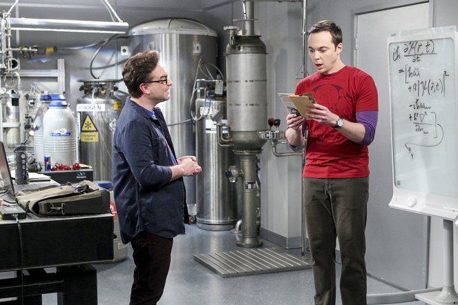 The Big Bang Theory - The Locomotion Reverberation - Van film - Johnny Galecki, Jim Parsons