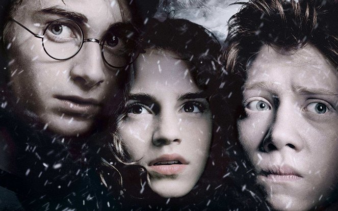 Harry Potter und der Gefangene von Askaban - Werbefoto - Daniel Radcliffe, Emma Watson, Rupert Grint