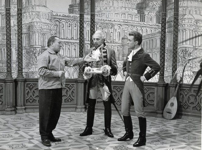 El barón fantástico - Del rodaje - Karel Zeman, Miloš Kopecký, Rudolf Jelínek