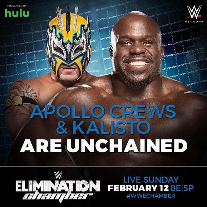 WWE Elimination Chamber - Werbefoto - Emanuel Rodriguez, Sesugh Uhaa