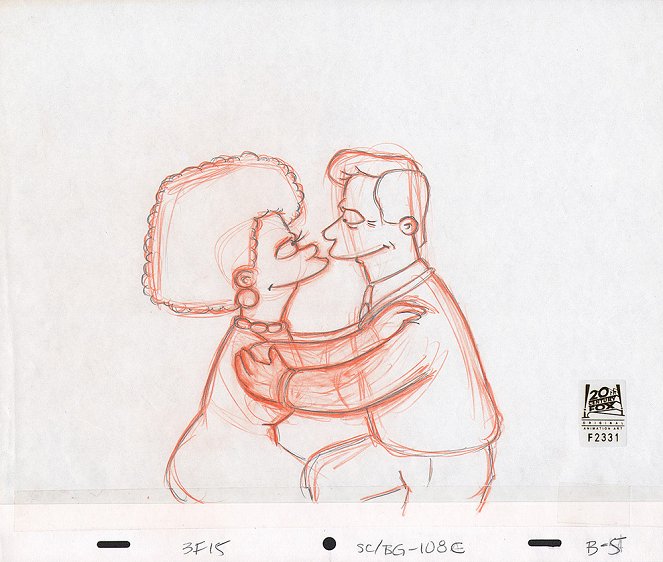 Die Simpsons - Season 7 - Selma heiratet Hollywoodstar - Concept Art