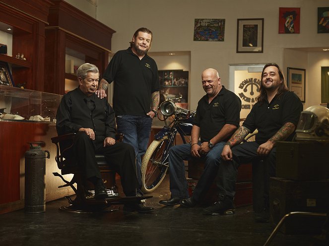 Pawn Stars - Promo - Richard Harrison, Corey Harrison, Rick Harrison, Austin Russell