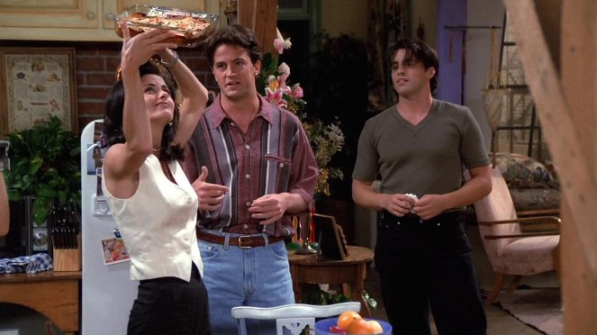 Friends - Season 1 - The One with the Sonogram at the End - Photos - Courteney Cox, Matthew Perry, Matt LeBlanc