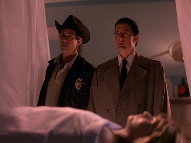 Miasteczko Twin Peaks - Pogrążeni w bólu - Z filmu - Michael Ontkean, Kyle MacLachlan
