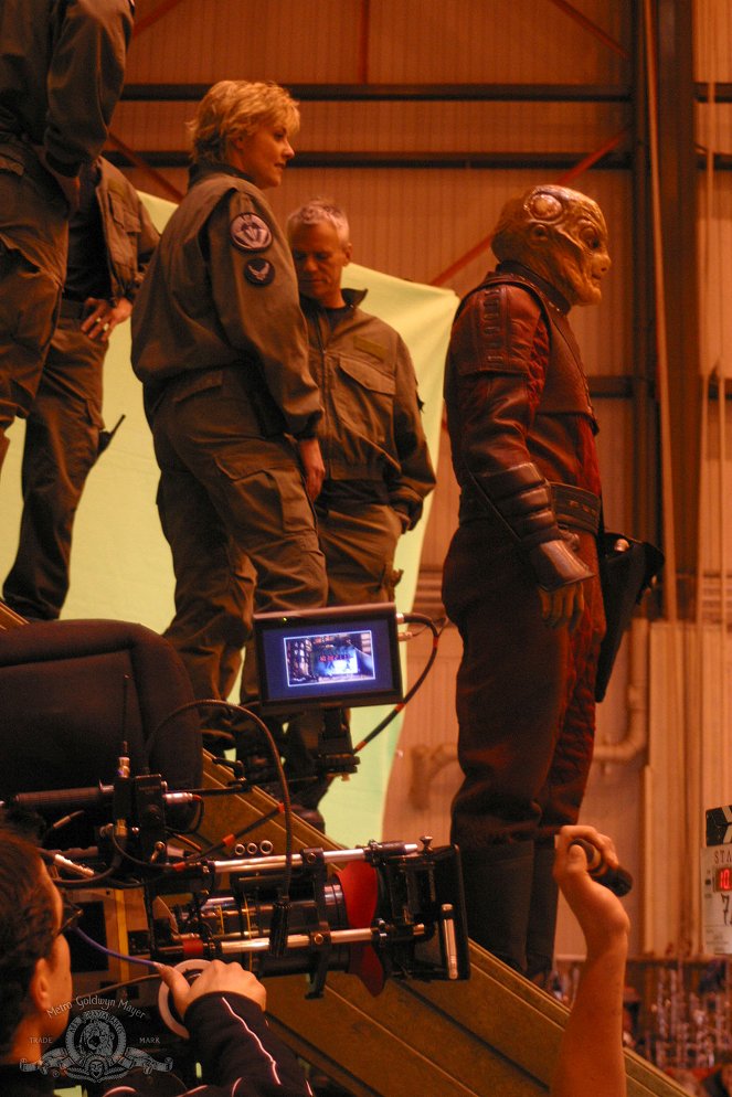 Stargate Kommando SG-1 - Space-Rennen - Dreharbeiten - Amanda Tapping, Richard Dean Anderson