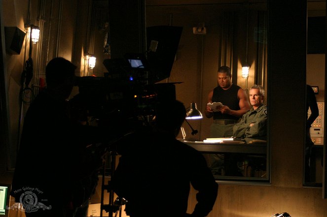 Hvězdná brána - Karanténa - Z natáčení - Christopher Judge, Richard Dean Anderson