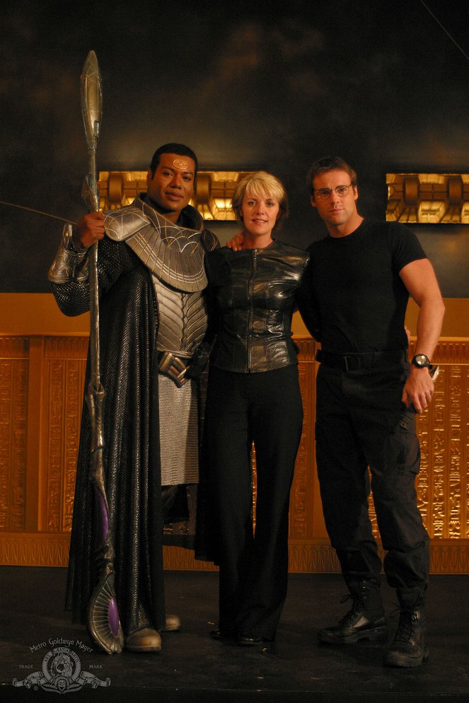 Stargate SG-1 - Endgame - Kuvat kuvauksista - Christopher Judge, Amanda Tapping, Michael Shanks