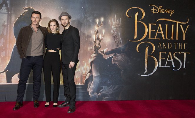 Piękna i Bestia - Z imprez - Luke Evans, Emma Watson, Dan Stevens