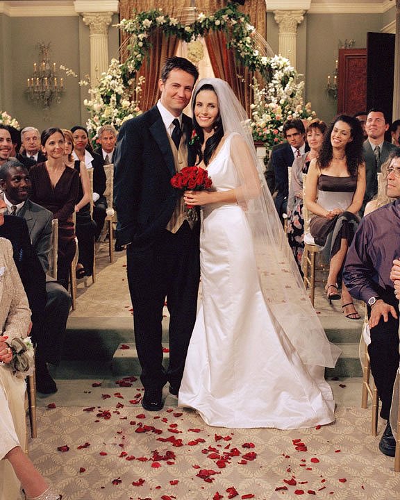 Amigos - El de la boda de Chandler y Monica (2) - Promoción - Matthew Perry, Courteney Cox