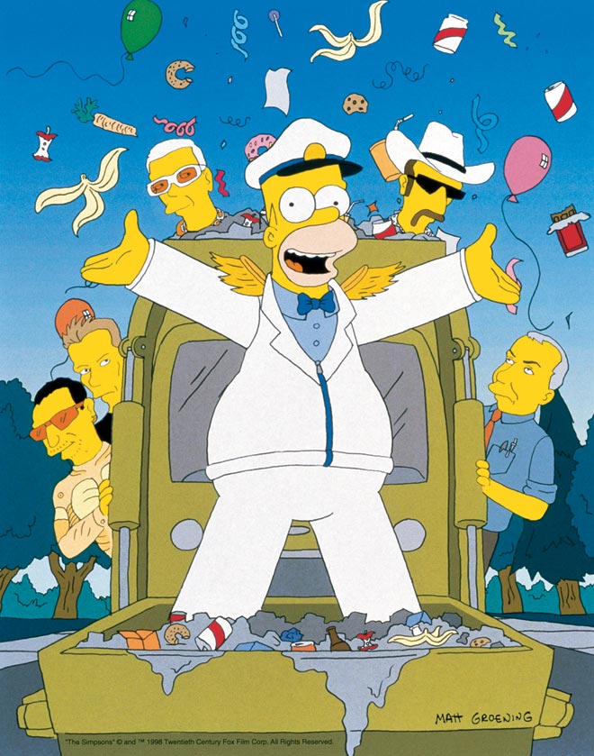 Les Simpson - Vive les éboueurs - Promo
