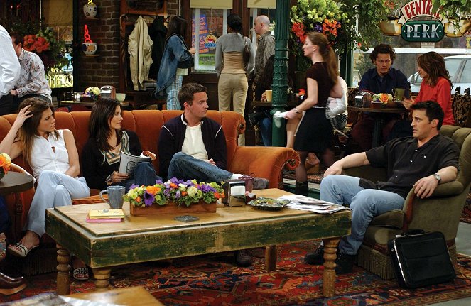 Friends - Celui qui faisait un test de fécondité - Film - Jennifer Aniston, Courteney Cox, Matthew Perry, Matt LeBlanc
