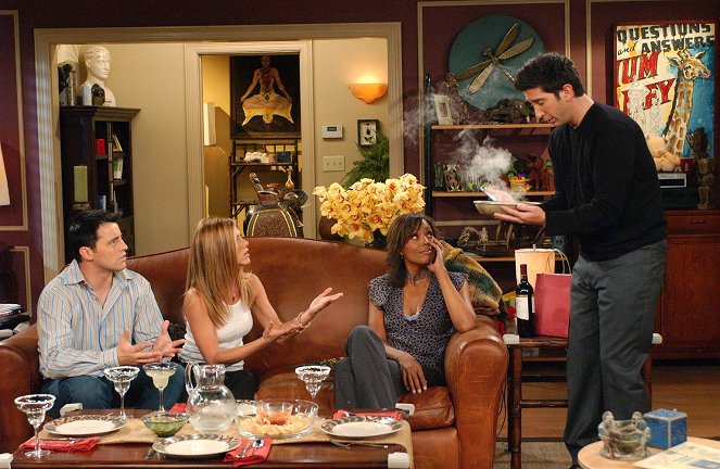 Friends - The One Where Ross Is Fine - Photos - Matt LeBlanc, Jennifer Aniston, Aisha Tyler, David Schwimmer