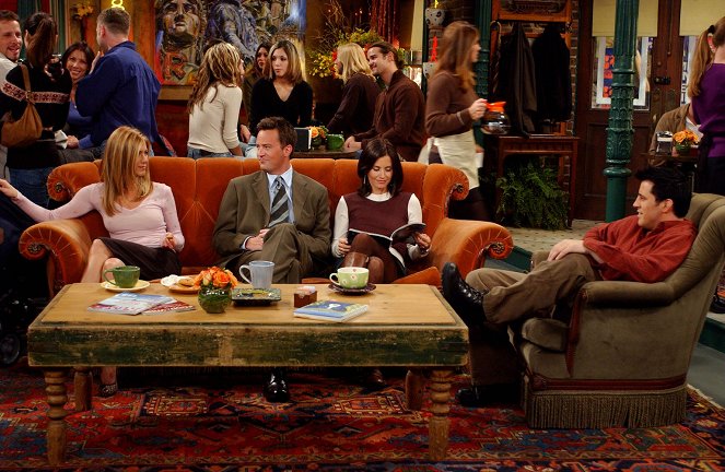 Friends - The One Where Rachel's Sister Babysits - Van film - Jennifer Aniston, Matthew Perry, Courteney Cox, Matt LeBlanc