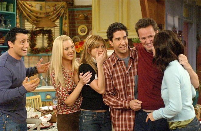 Friends - The One with the Late Thanksgiving - Kuvat elokuvasta - Matt LeBlanc, Lisa Kudrow, Jennifer Aniston, David Schwimmer, Matthew Perry, Courteney Cox