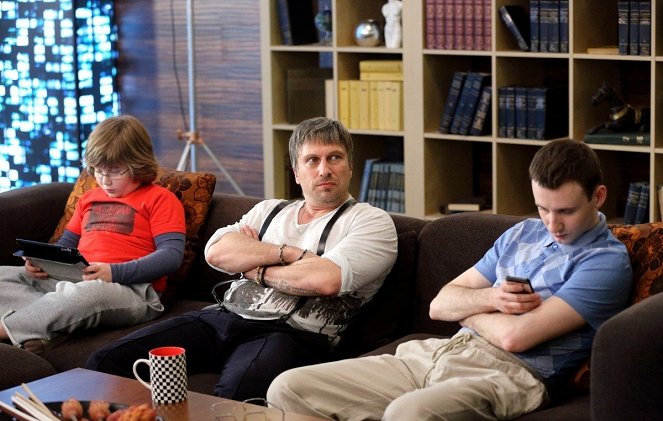 Dva otca i dva syna - De filmagens - Ilya Kostyukov, Dmitriy Nagiev, Maksim Studenovskiy