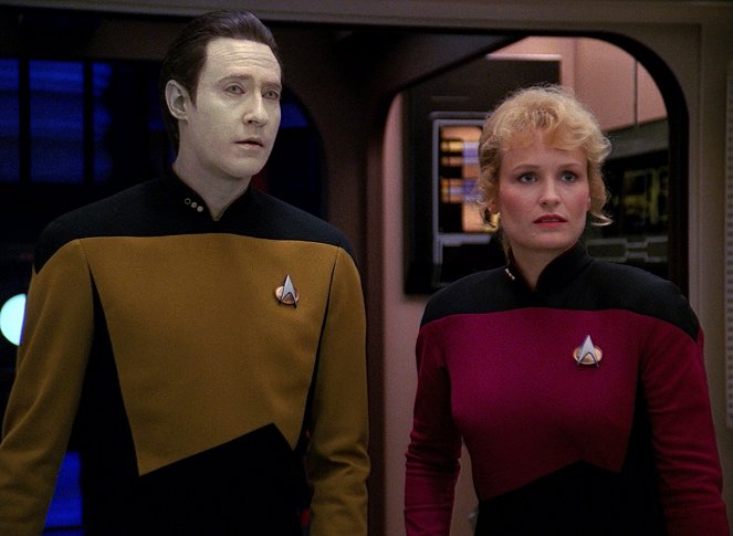 Star Trek: Az új nemzedék - The Best of Both Worlds - Filmfotók - Brent Spiner, Elizabeth Dennehy