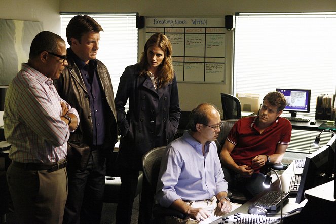 Castle - Cloudy with a Chance of Murder - Van film - Nathan Fillion, Stana Katic