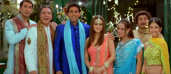 Jaan - E - Mann: Let's Fall in Love... Again - Z filmu - Nawab Shah, Javed Sheikh, Akshay Kumar, Preity Zinta, Soni Razdan