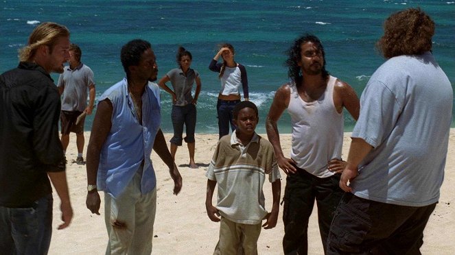 Lost - Die Höhle - Filmfotos - Josh Holloway, Harold Perrineau, Malcolm David Kelley, Naveen Andrews