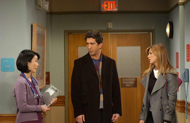 Przyjaciele - Ten, w którym Joey mówi po francusku - Z filmu - David Schwimmer, Jennifer Aniston