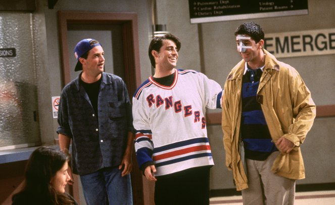 Friends - The One with George Stephanopoulos - Kuvat elokuvasta - Matthew Perry, Matt LeBlanc, David Schwimmer
