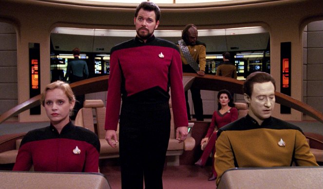 Star Trek: Az új nemzedék - Final Mission - Filmfotók - Mary Kohnert, Jonathan Frakes, Brent Spiner