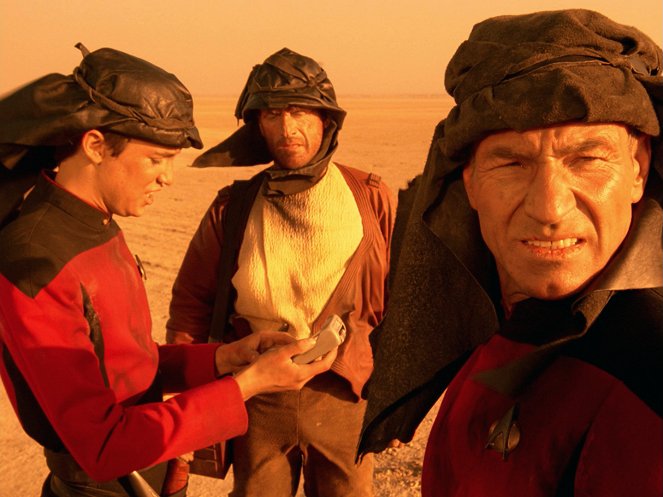 Star Trek: Az új nemzedék - Final Mission - Filmfotók - Wil Wheaton, Nick Tate, Patrick Stewart