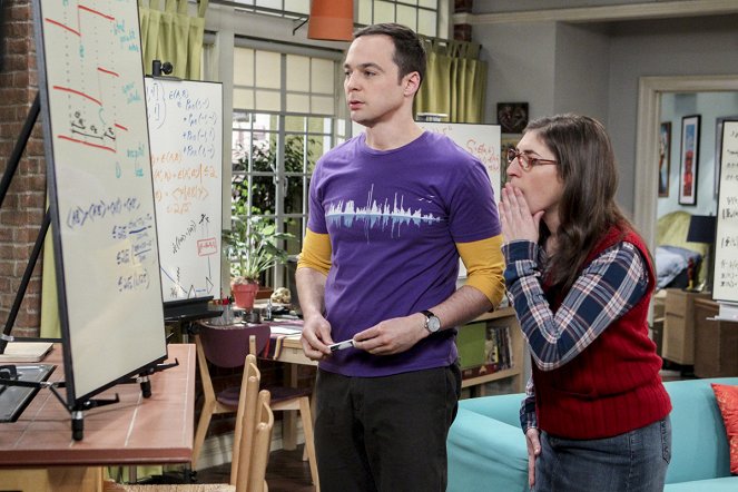 The Big Bang Theory - The Collaboration Fluctuation - Van film - Jim Parsons, Mayim Bialik