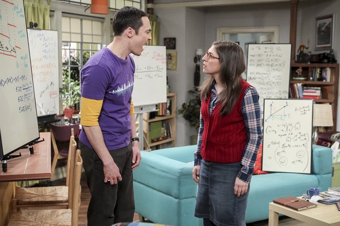 The Big Bang Theory - Season 10 - The Collaboration Fluctuation - Photos - Jim Parsons, Mayim Bialik