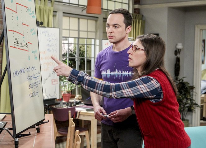The Big Bang Theory - Season 10 - The Collaboration Fluctuation - Photos - Jim Parsons, Mayim Bialik