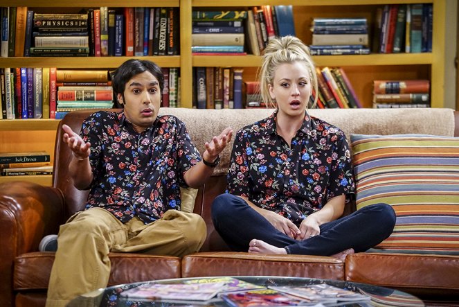 The Big Bang Theory - The Collaboration Fluctuation - Van film - Kunal Nayyar, Kaley Cuoco