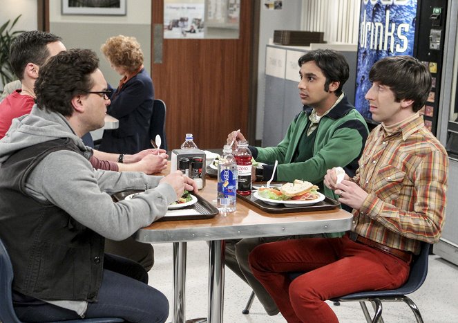 The Big Bang Theory - The Collaboration Fluctuation - Van film - Kunal Nayyar, Simon Helberg