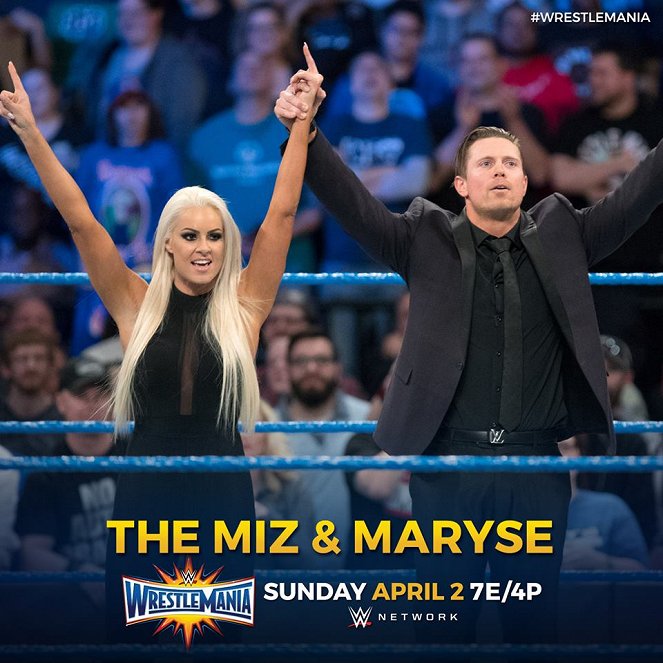 WrestleMania 33 - Promóció fotók - Maryse Ouellet Mizanin, Mike "The Miz" Mizanin