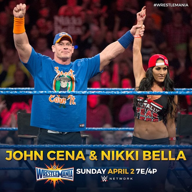 WrestleMania 33 - Promóció fotók - John Cena, Nicole Garcia