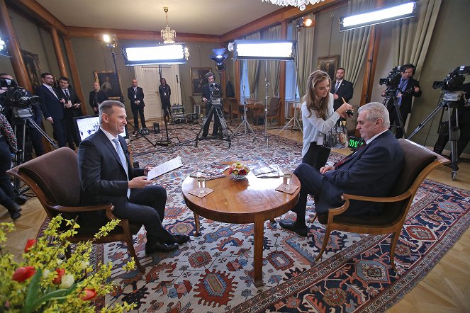 Týden s prezidentem - Tournage - Jaromír Soukup, Miloš Zeman