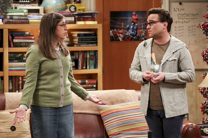 The Big Bang Theory - The Recollection Dissipation - Van film - Mayim Bialik, Johnny Galecki