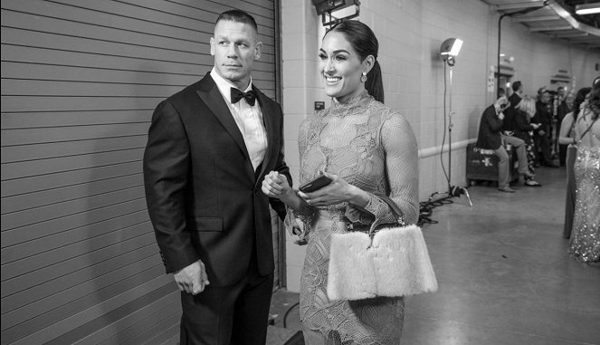 WWE Hall of Fame 2017 - Dreharbeiten - John Cena, Nicole Garcia