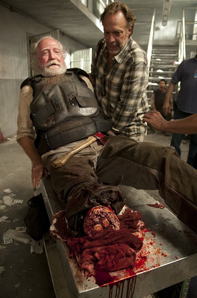 The Walking Dead - Season 3 - Rosskur - Dreharbeiten - Scott Wilson, Greg Nicotero